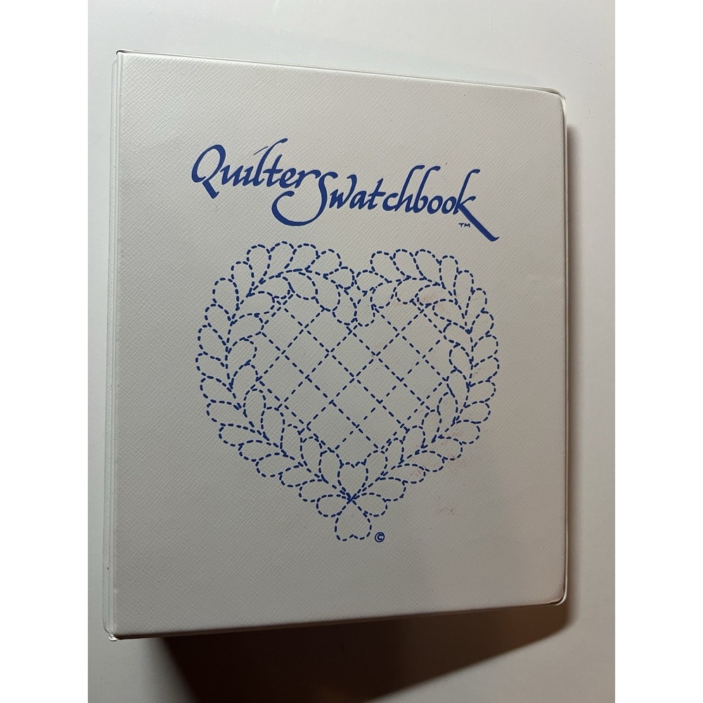 1985 Softworks Quilter Swatchbook Binder Project Fabric Journal Tracker w/Cards